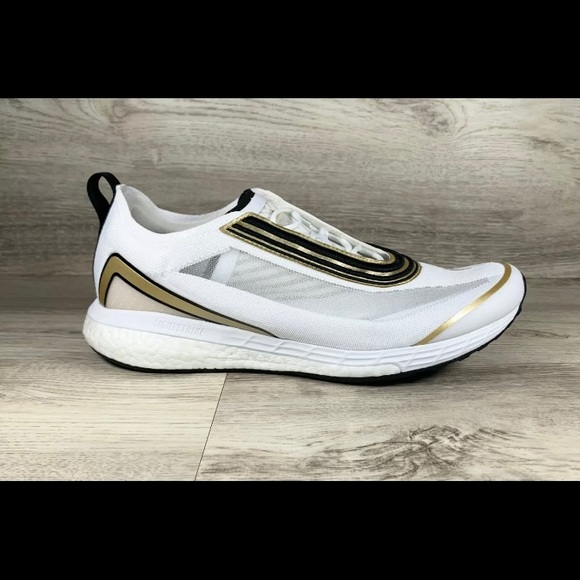 Adidas Stella McCartney Boston White Black Gold - Picture 8 of 10